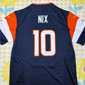 Men's Navy and Orange Sports Jersey